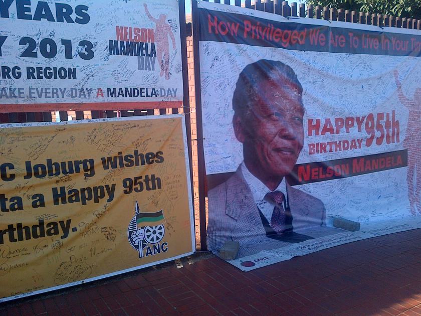 Outside Mandela House personal photo